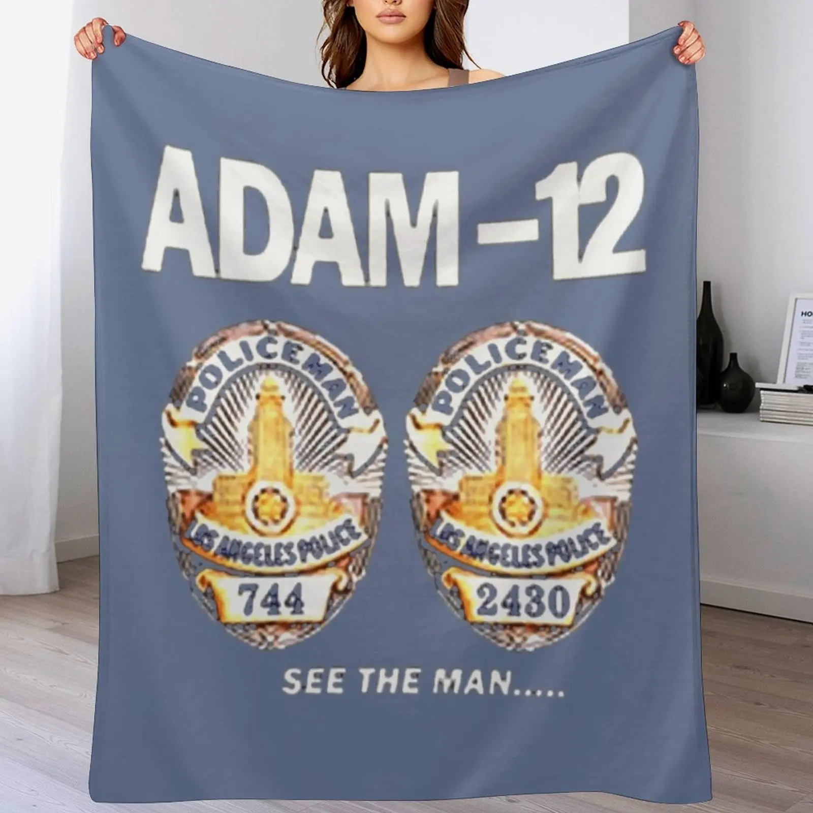 

Adam-12 TV Series 70's Retro \t Throw Blanket Reusable Durable Soft Blanket for All Seasons