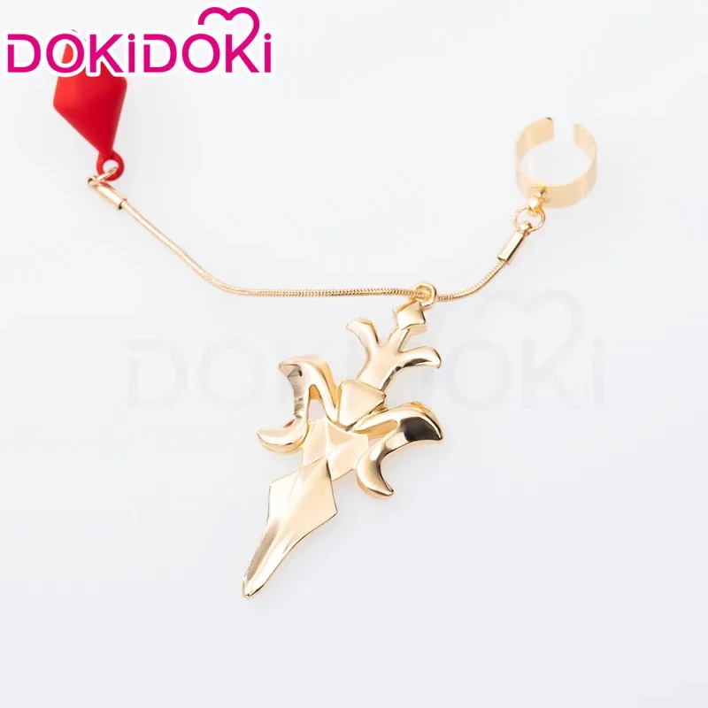 Una famiglia amorevole DISPONIBILE Parrucca Gioco Honkai: Star Rail DokiDoki Argenti Cosplay Clip per l'orecchio Uomo Rosso Nuovo 2025