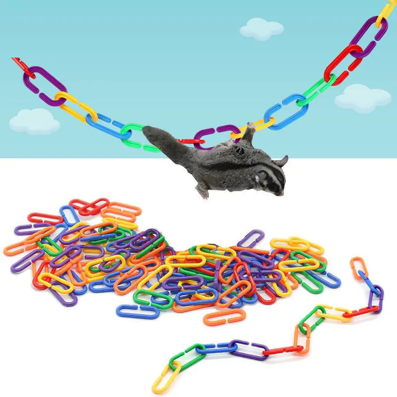 100/150pcs Honey Bag Weasel Products Climbing Toys Flying Mouse Climbing Training Supplies C-type Chain Buckle Block