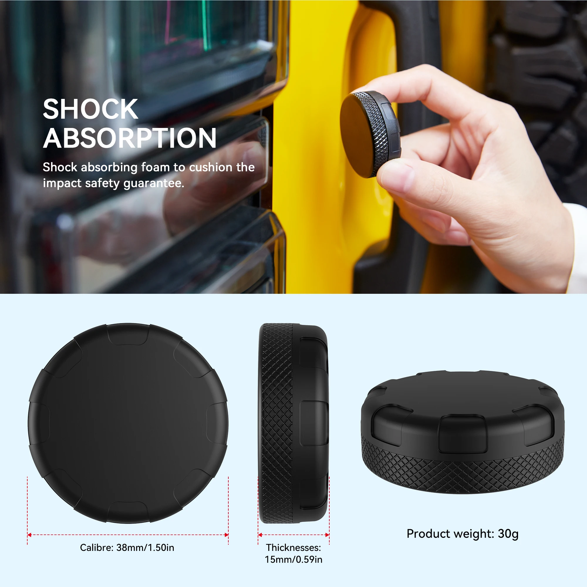 Magnet AirTag Holder for Apple AirTag Case Waterproof Strong Neodymium Magnet Sturdy&Durable Easy Installation for Car Bike