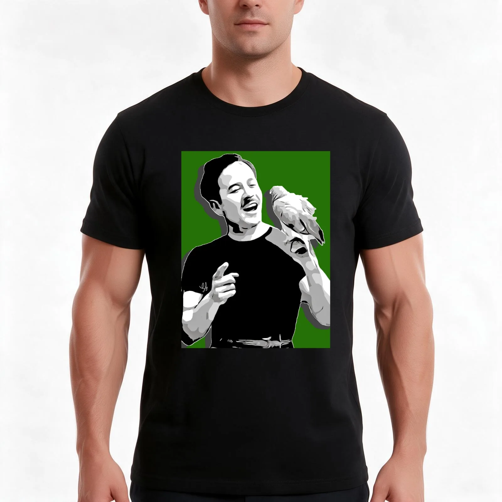 Pedro Infante, T-Shirt, Summer Casual Cotton Tee, Oversized Streetwear Tops, Vintage Graphic Print, Loose Fit Short Sleeve