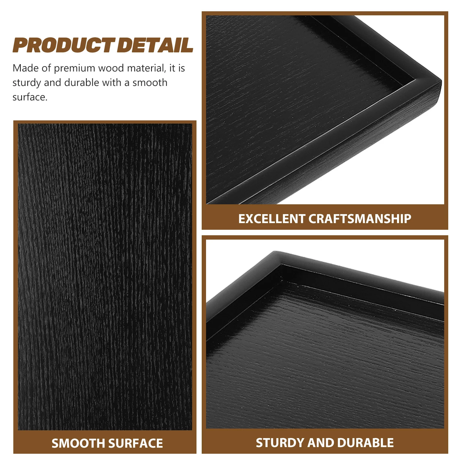 

Solid Wood Storage Tray Natural Wooden Serving Dish For Cake Bread Snacks Fruits Dessert Multipurpose Food Tray Kitchen