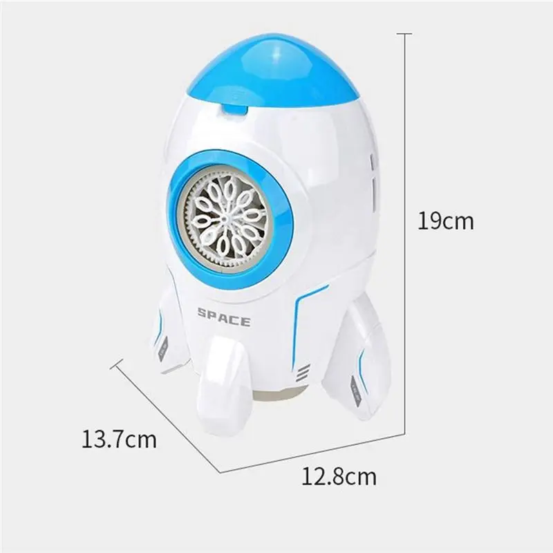 ODIES-V16 Net-Red Rocket Electric Bubble Machine With Light Charging One-Button Bubble Stage Children's Summer