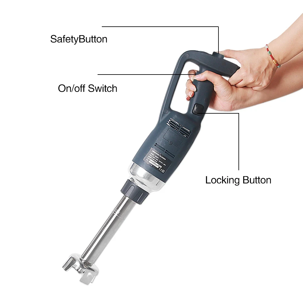 GZZT 500W Immersion Blender Commercial Handheld Mixer Fixed/ Variable Speed Different Lengths of Rods 30/40/50 CM Kitchen Whisk