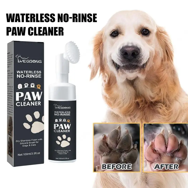 Paw Cleaner Dog Cat Fragrance-free Formula Traditional Bulky Foot And Paw Cleaner Ingredients Coconut Oil Gentian Root Glycerin