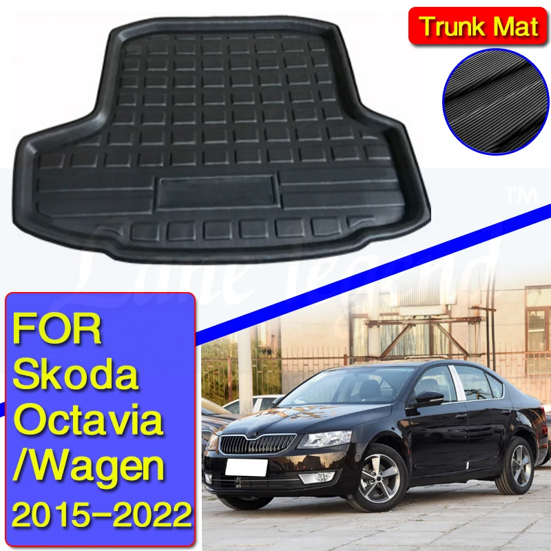 

For Skoda Octavia 2015-2022 Octavia Wagen Car Rear Boot Liner Trunk Cargo Mat Tray Floor Carpet Mud Pad Protector Waterproof Pad