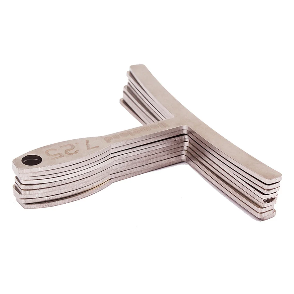 

9Pcs Professional Fretboard Radius Gauge Luthier Tool for Guitar Bass Setup 725-20 Inch Guitar Radius Gauge