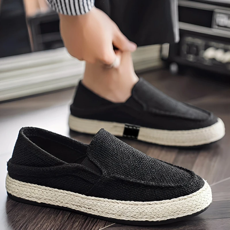 

Мужские летние дышащие слипоны, удобная универсальная обувь на плоской подошве, с круглым носком, из ПВХ, с нескользящей подошвой