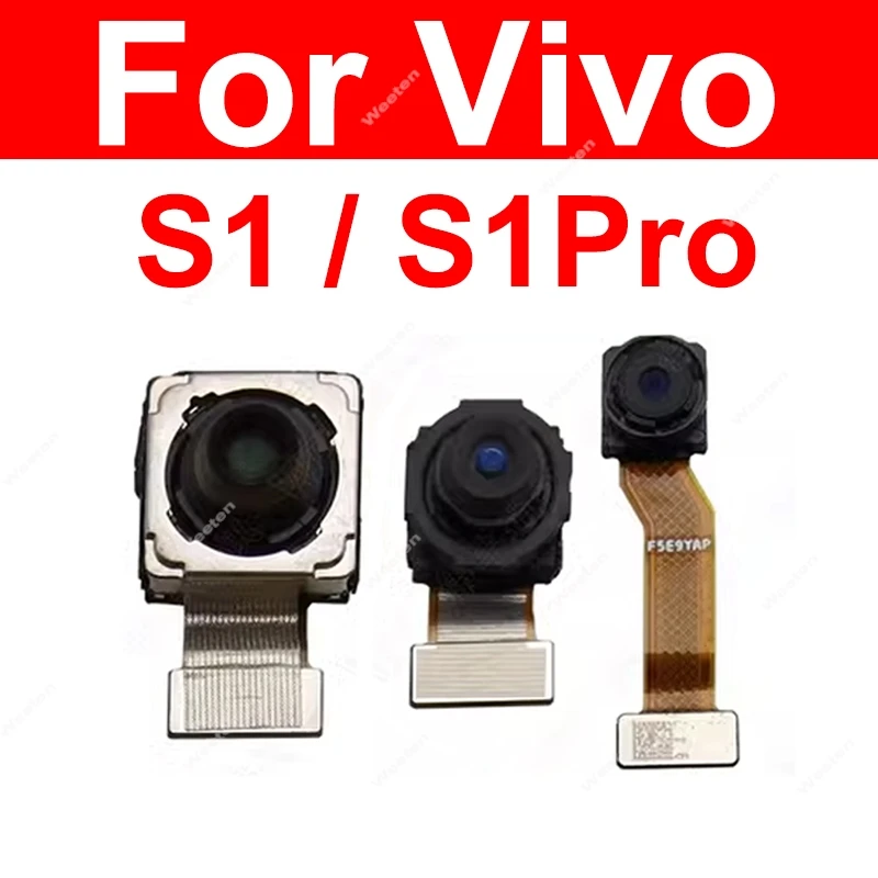 For Vivo S1 S1 Pro V1831A PD1945F Front Rear Main Camera Frontal Selfie Small Facing Front Back Big Camera Flex Cable Parts