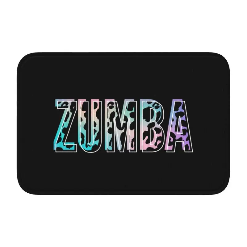 Personalized Zumbas Dance Leopard Doormat Mat Anti-Slip Bath Kitchen Bedroom Living Room Welcome Rug Carpet Footpad 40*60cm