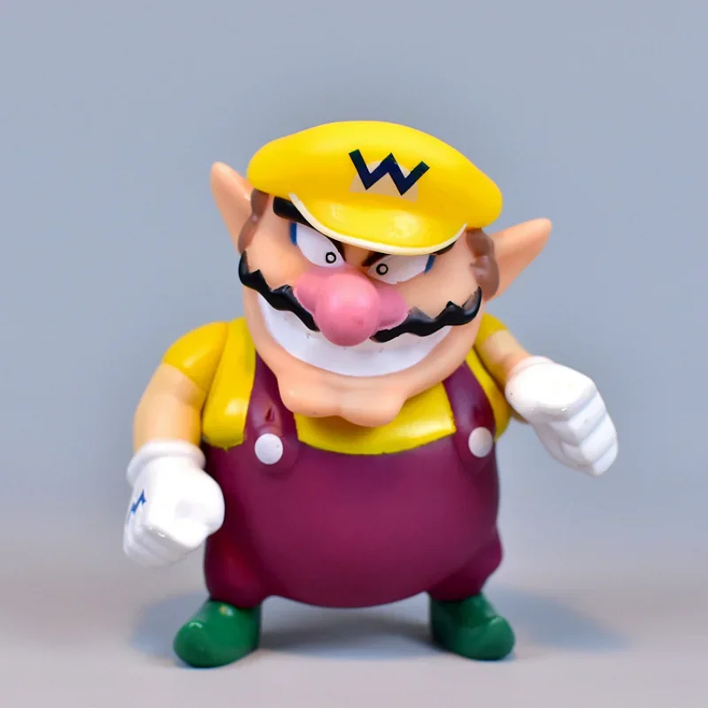 Super Mario Bros Toys Cartoon Mario Luigi Yoshi Peach Princess Bowser Donkey Kong Anime Figures Model Kids Toys Birthday Gifts