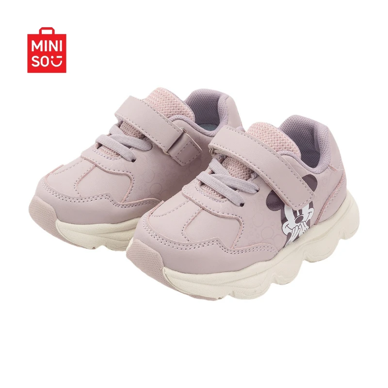 miniso-2025-disney-scarpe-per-bambini-1-3-anni-primi-camminatori-bianchi-leggeri-antiscivolo-per-l'interno-della-scuola-materna