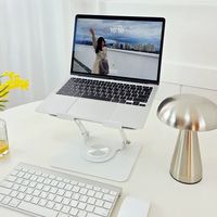 360 Degree Rotation Notebook Computer Stand Adjustable Heat Dissipation Notebook Computer Riser Multi-Functional Foldable