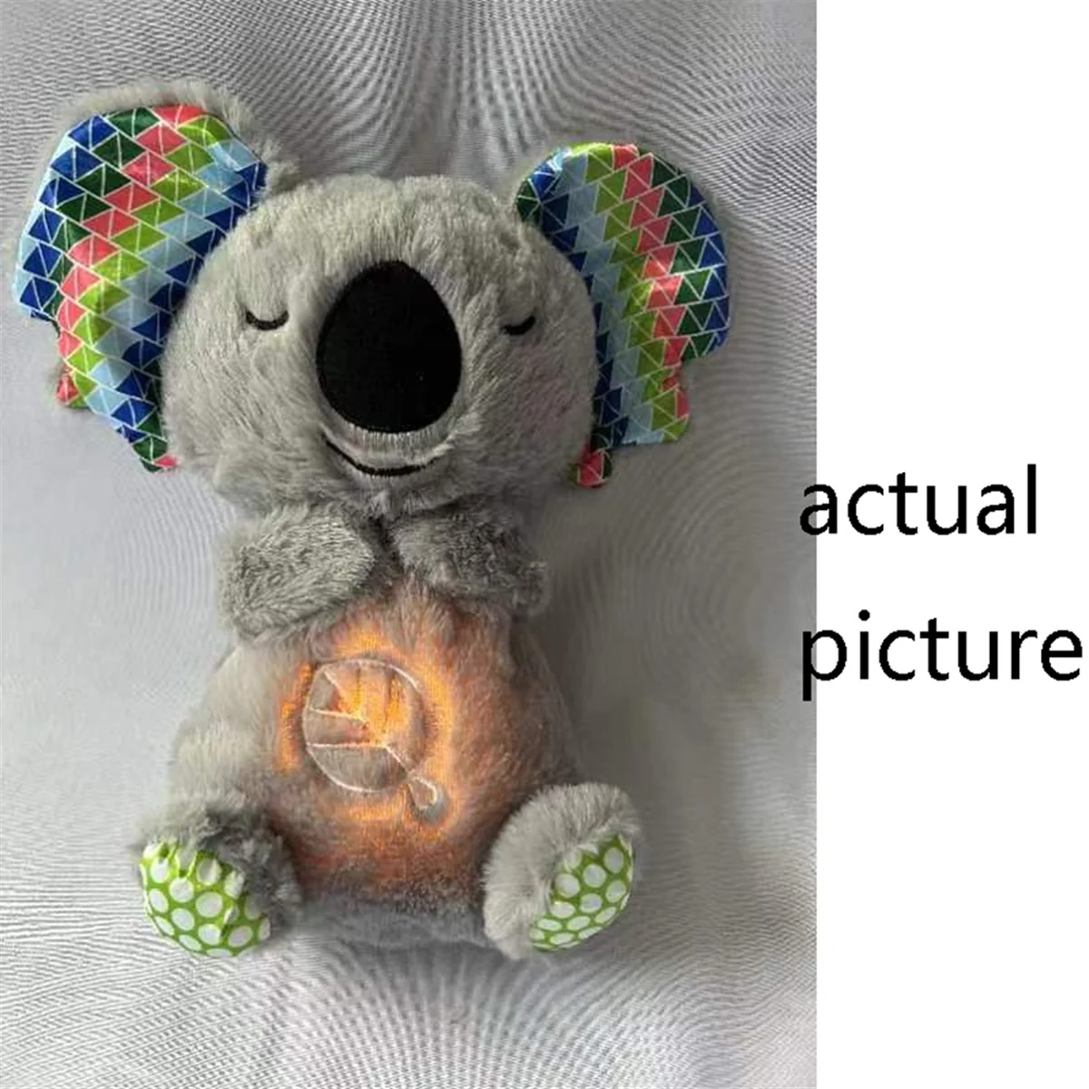 Plush Toy for Babies From Birth, Soft and Soothing Night Light That Breathes and Lights Up, Gift for Girls or Boys