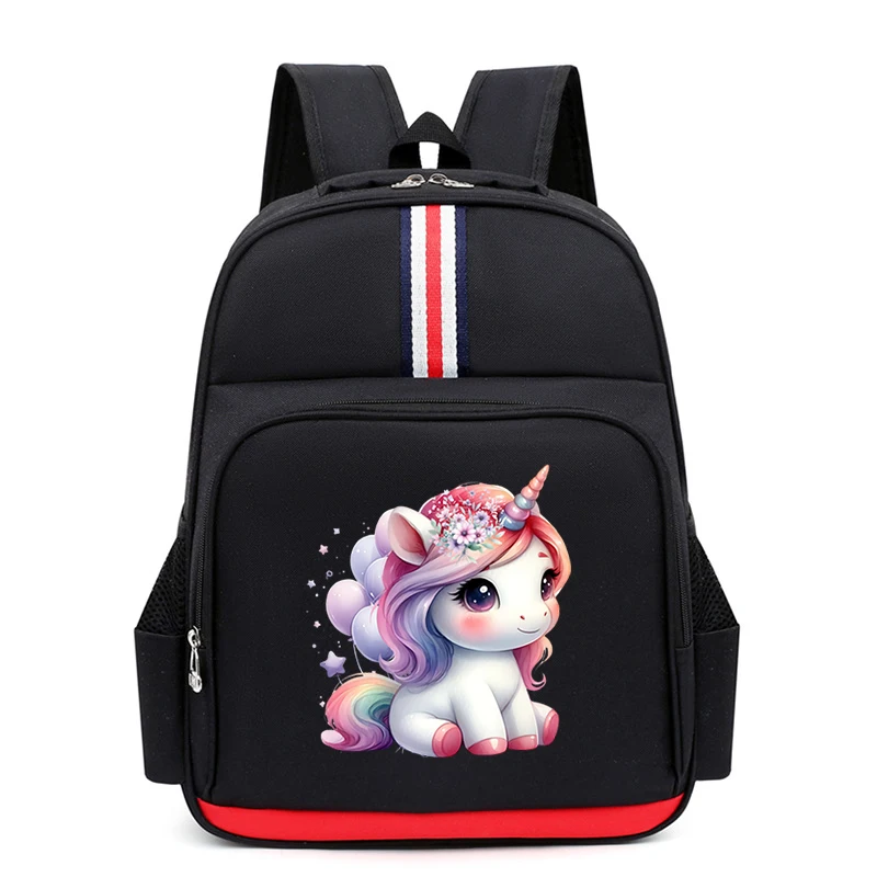 

Watercolor Unicorn Backpack Kawaii Fashion Brand Children's Book Bag Cartoon Unicorn Shoulders Bag Boys Girls Primary Schoolbag