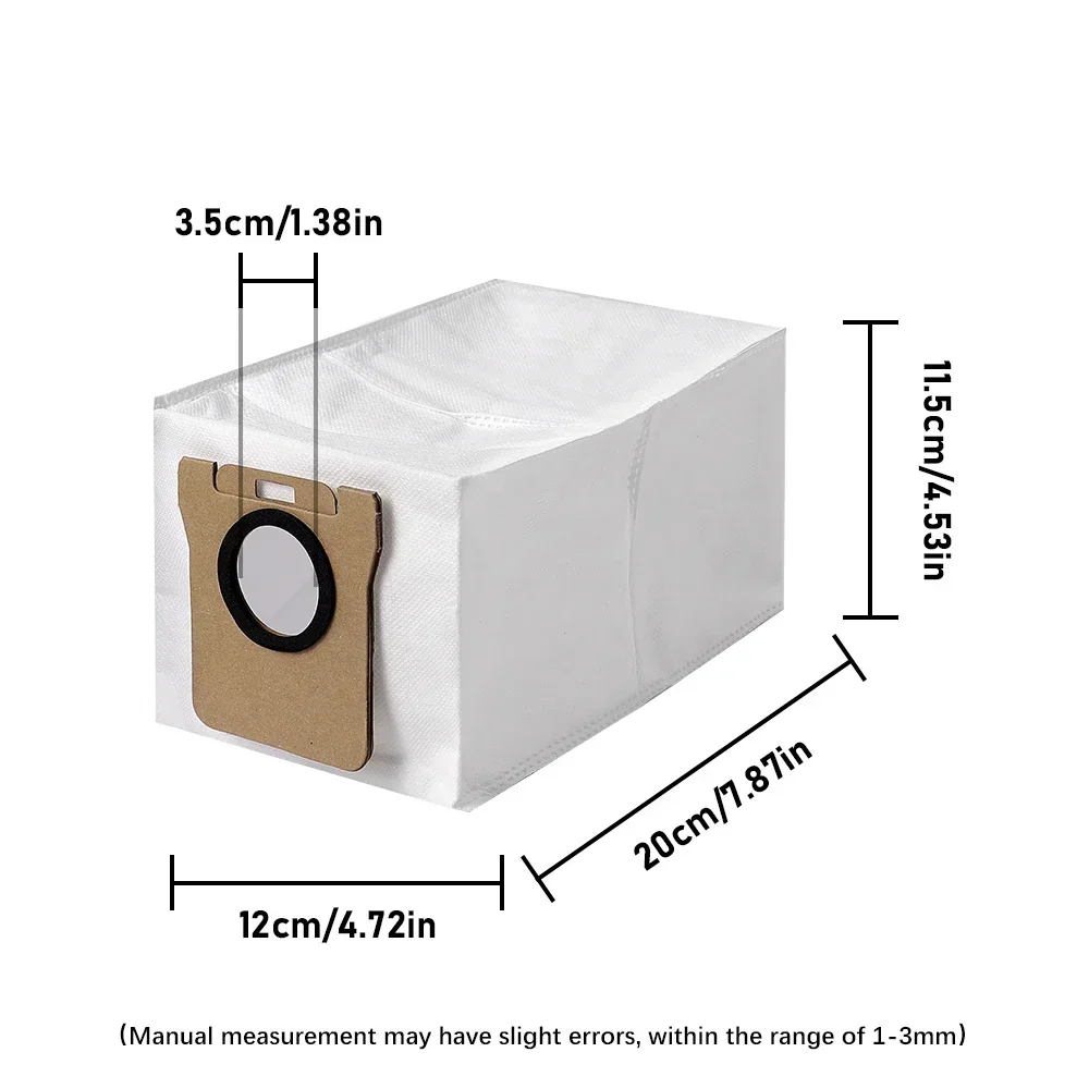 1-20PC Dust Bag For Xiaomi X20+ X10+ X20 Plus X10 Plus Robot Vacuum Cleaner Accessories Anti-dust Bags Disposable Bag