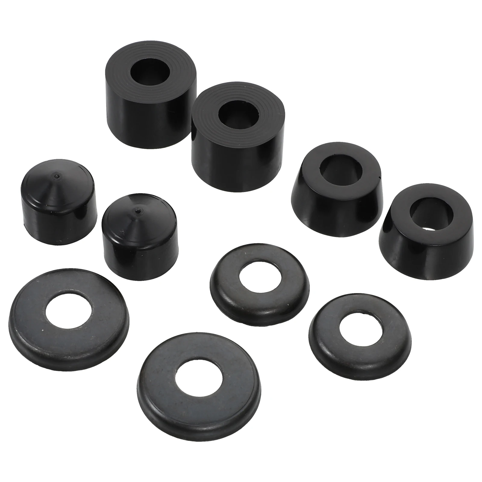 

1 set Skateboard Bushings Black Soft Hard Hardware Four Wheels Skateboarding Equipment Shockproof Pad Durability