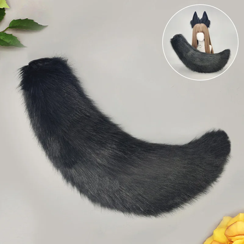 

Adjustable Waist Belt Fox Tail Wolf Dog Tail Halloween Party Costume Accessories 70cm Fur Tail Role-playing Costume Props