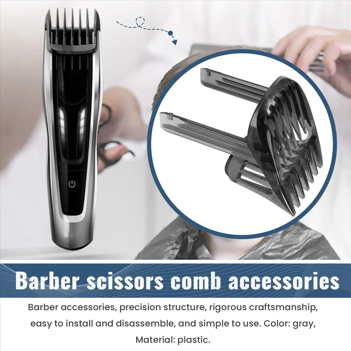 

Новая насадка-гребень ABPO 1-7 мм для машинок для стрижки Philips HC9450 HC9490 HC9452 HC7460 HC7462, высококачественная сменная насадка для триммера