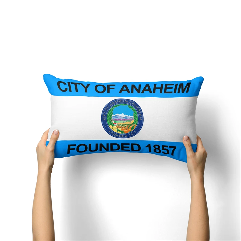 Gaslight Gatekeep GirlbossKiss Anaheim California Rectangular Throw Pillow Covers Cushion Cases Pillowcases