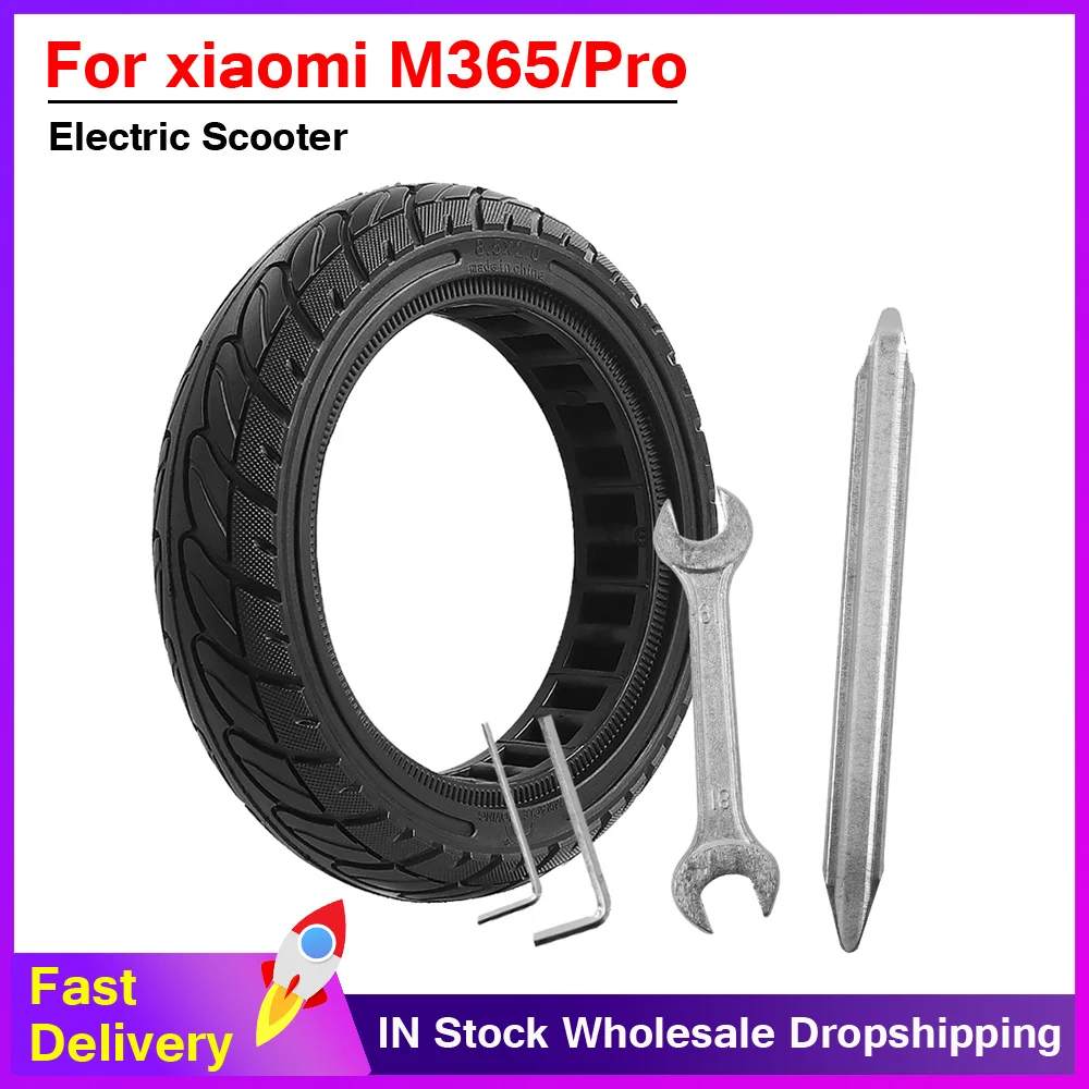 

Однотонная шина для электроскутера Xiaomi M365 Pro 2 Mi3 1s, Противоударная износостойкая резиновая шина для электрического скутера, шина 8,5 дюйма