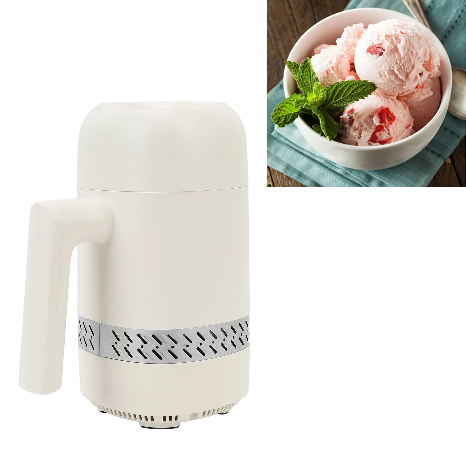Digital Display Frozen Yogurt Gelato Maker 300 ML Compact Kitchen Appliance 300ML Automatic Ice Cream Maker Machine