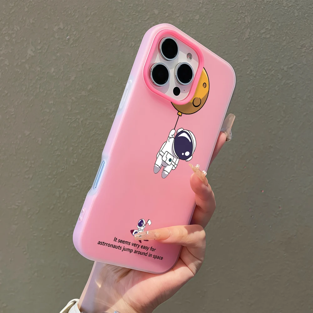 Chibi Astronaut Floating Doodle Jelly shell Phone Case For Xiaomi 14 T 17 Pro Max For XM 15 T Pro Mi 11 Lite 5G Shockproof Cover - view 6