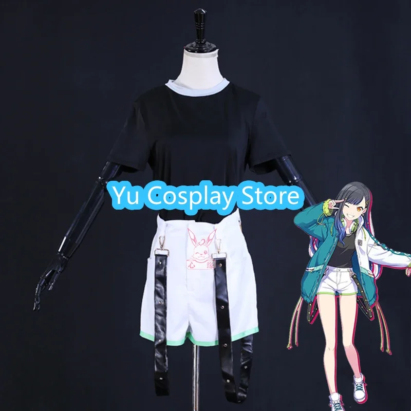 

Yu-Cosplay Game Project Sekai Colorful Stage Cosplay Shiraishi An Costume Women Party Suit Coat Shirt Pants Halloween Uniforms