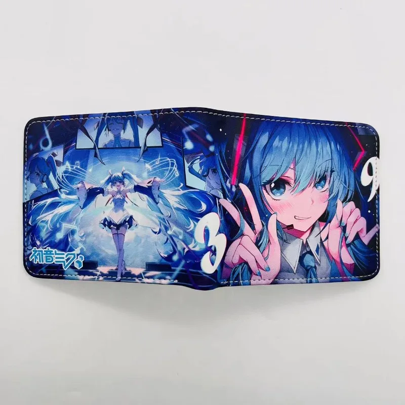 Hatsune Miku Short Wallet Kawaii Anime ACG Coin Purse Stylish and Simple Short Wallet Cute Things for Girls