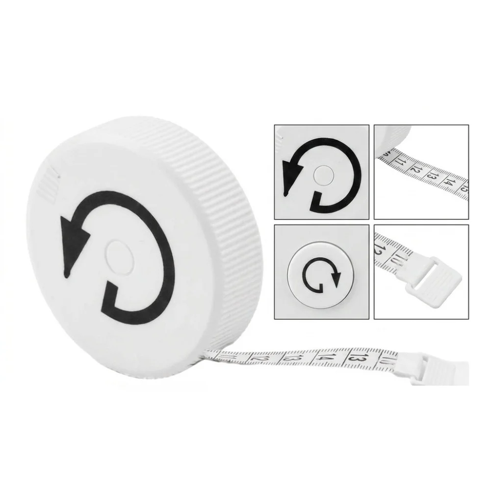 Magnetic Tape Measure 8cm Compact Size Plastic Body with High Contrast Markings for Easy Reading in Any Lighting Condition