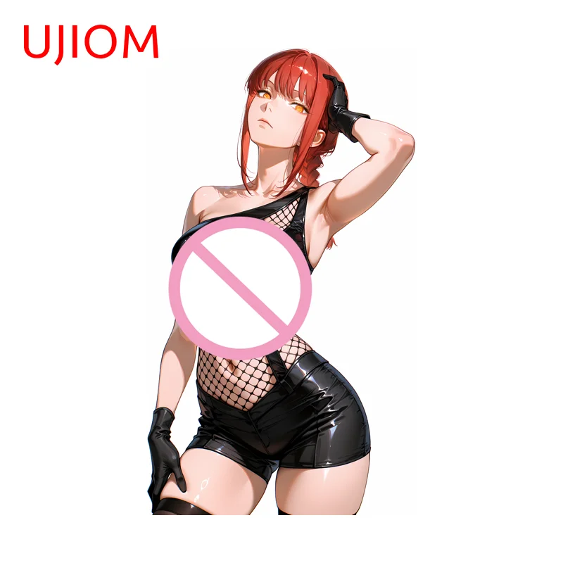 UJIOM Attractive Makima Wall Sticker Artistic Fashionable Attractive Creative Scratch Proof Decal Waterproof Trunk Wardrobe