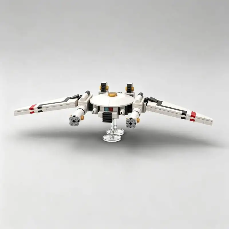 320-pezzi-blocchi-da-costruzione-drone-spaziale-futuristico-modello-di-aereo-stealth-assemblaggio-fai-da-te-veicolo-sci-fi-espositore-da-scrivania-regalo-da-collezione