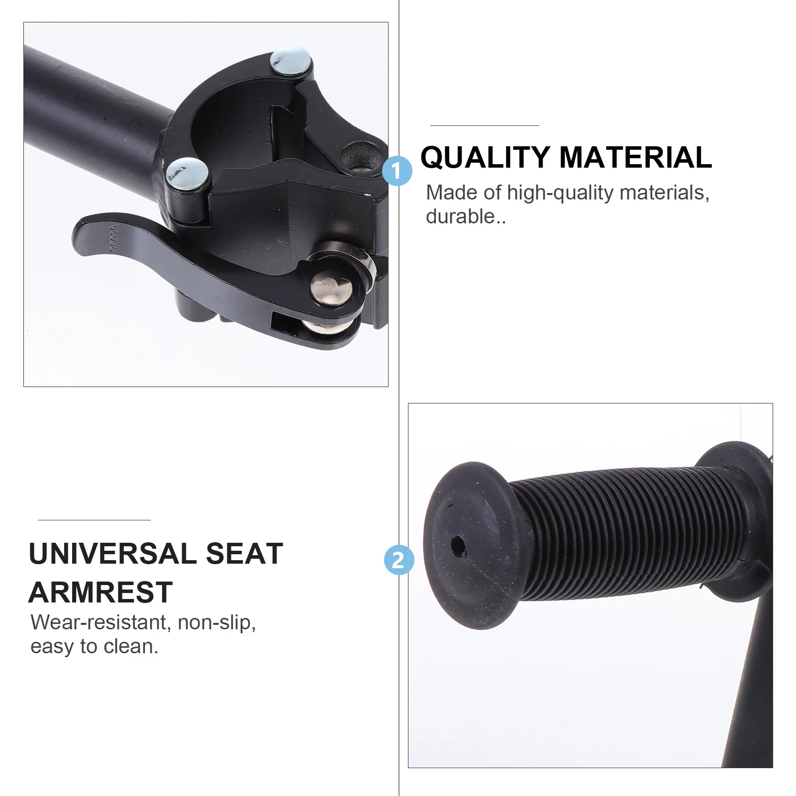 1Set Children Bike Armrests High-Quality Thickened Design Strong Durable Easy Install Practical Cycling Accessories