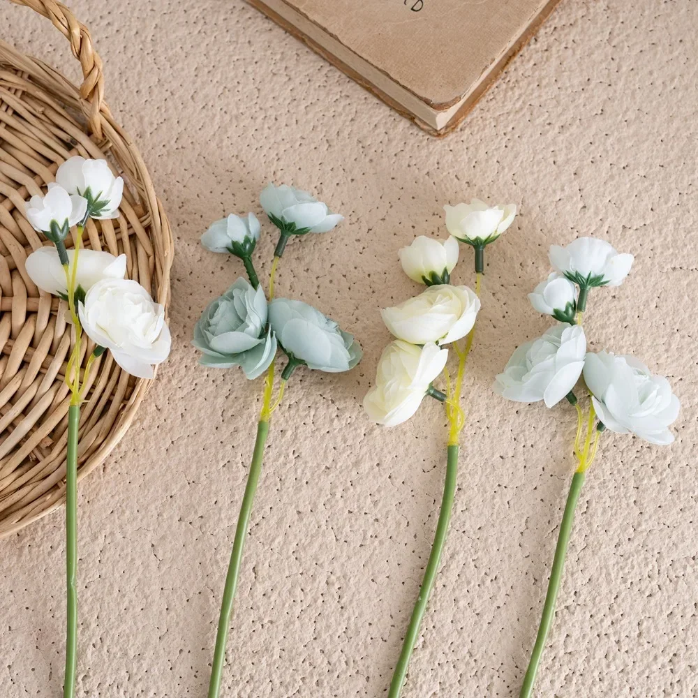 

31 см четырехголовый искусственный цветок Lulianbao, украшение для дома, свадебное украшение, цветочная композиция, аксессуары для фотосъемки, реквизит