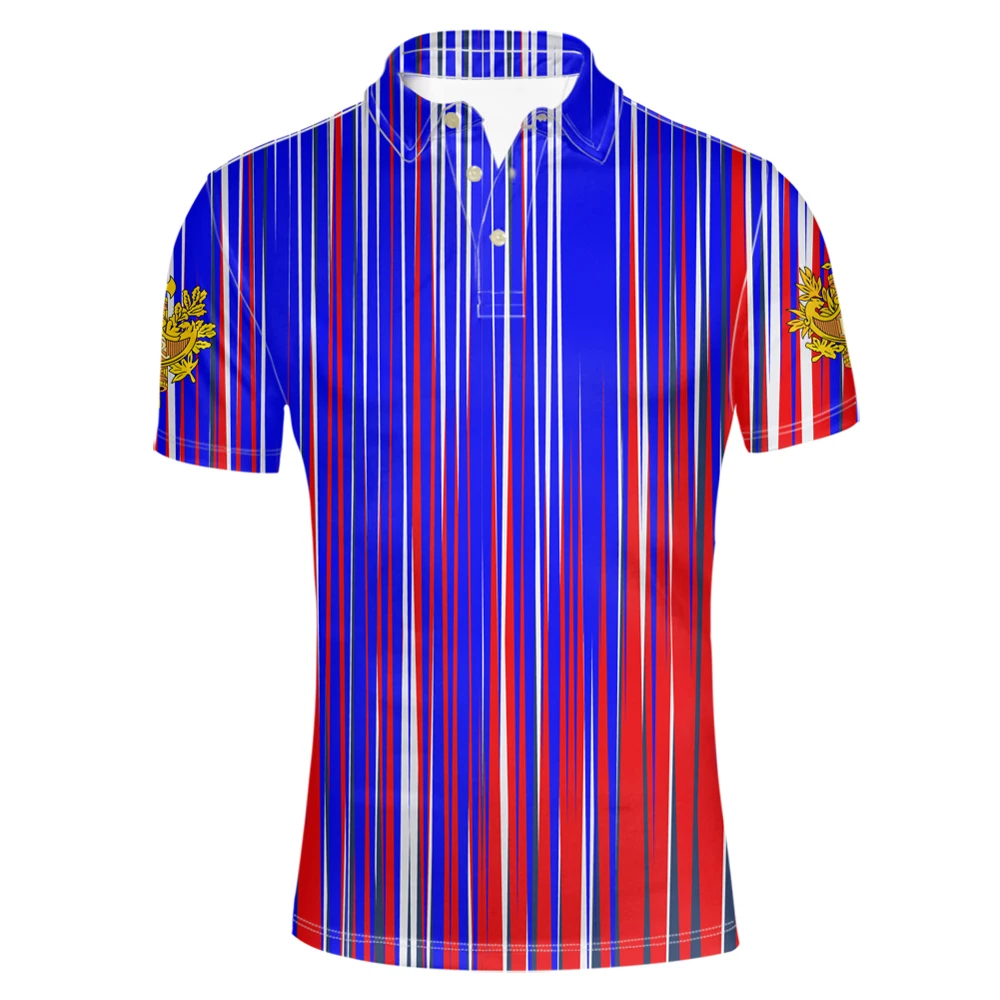France Free Custom Made Name Number Team Logo Lapel T Shirt Fra Country Travel Fishing Nation French Flags Clothes