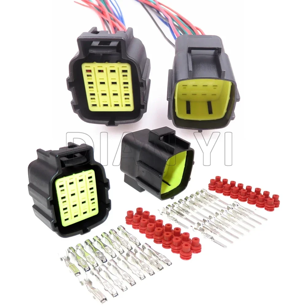1 Set 16 Way 368047-1 368049-1 368050-1 AC Assembly Automobile Accelerator Pedal Plug Car Housing Connector Auto Wire Socket