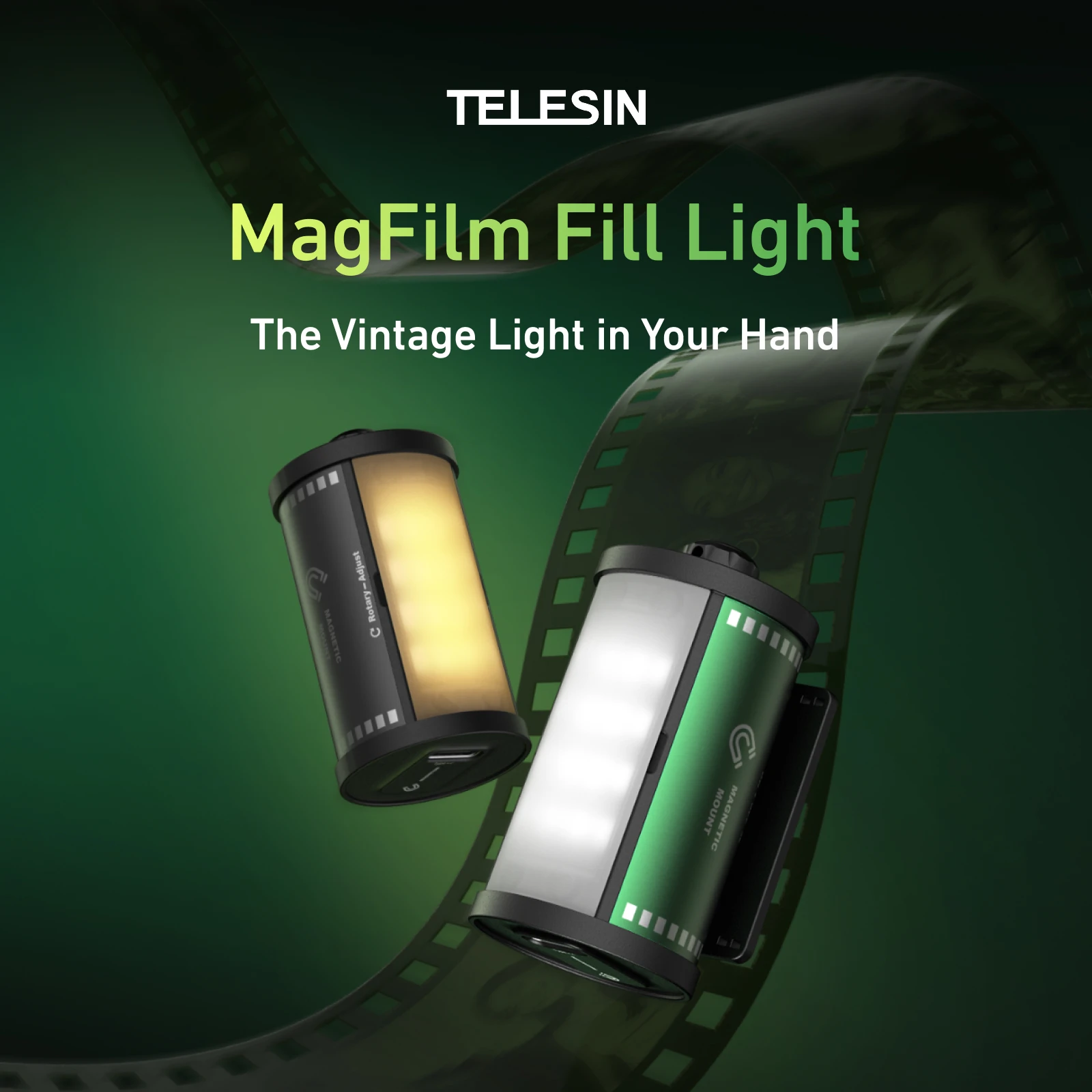 TELESIN Magfilm ملء الضوء المغناطيسي الإفراج السريع صورة شخصية الضوء مع محول الحذاء البارد ل DJI OSMO عمل ل Gopro ل Insta360 #2