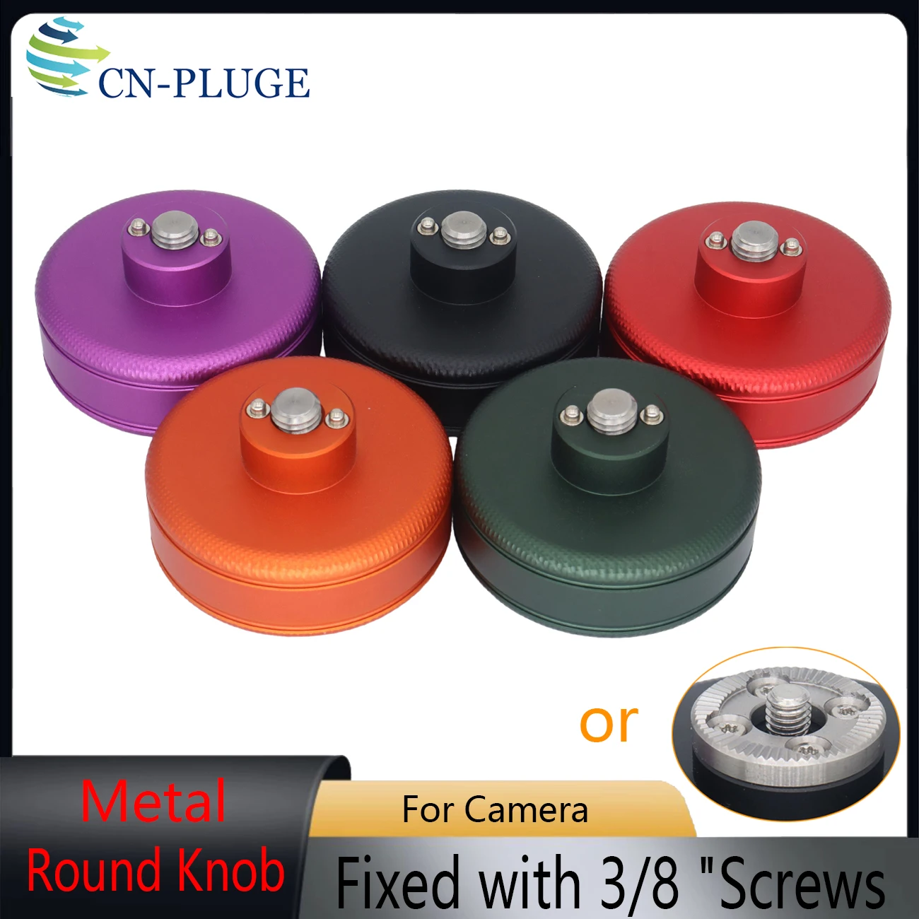 Camera Handle Round Knob Knuckle Puck With 3/8