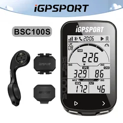 iGPSPORT-ordenador BSC100S para bicicleta velocímetro con GPS Sensor de cadencia cronómetro inalámbrico IPX7 resistente al agua accesorios de ciclismo