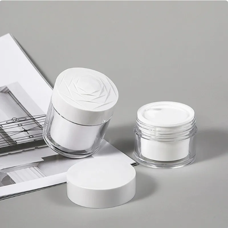 10/30pcs 빈 크림 로션 항아리 20g/30g/50g 라운드 화장품 항아리 메이크업 컨테이너 리필 가능 플라스틱 상자 여행용 보관