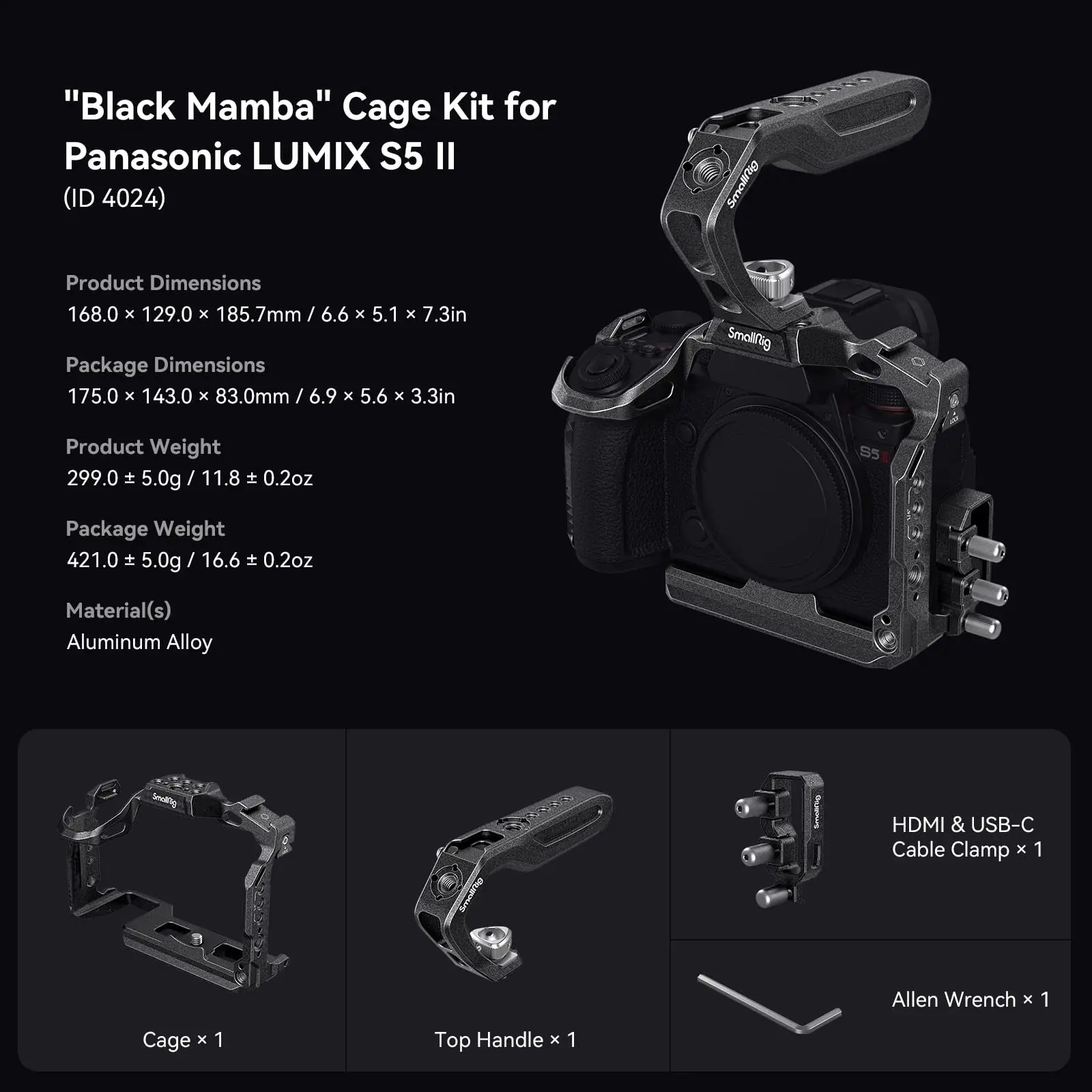 【セット販売】LUMIX S5MⅡX 本体+Smallrig製品各種 Amazon | SmallRig “Black Mamba” Panasonic LUMIX S5 II / S5 IIX専用