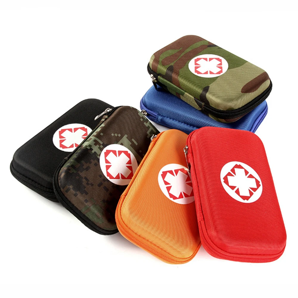 Emergency Medical First Aid Box Travel Camping Outdoor Rescue Survival Kit Adhesive Bandage Mini Portable EVA Case Storage Bag