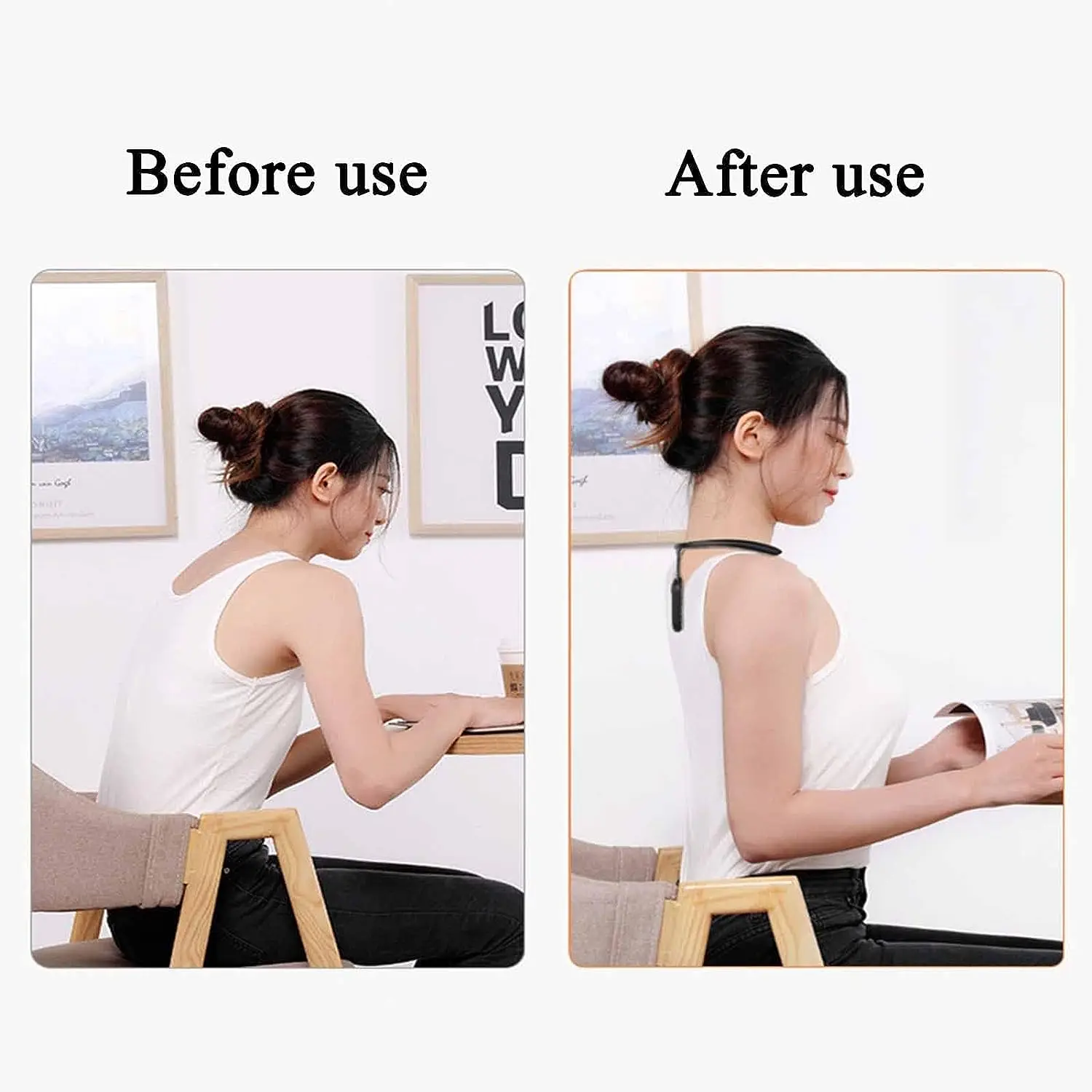 UNTIOR Smart Posture Corrector Device Posture Training Realtime Scientific Back Posture Correct Neck Posture for Adult Kid Healt