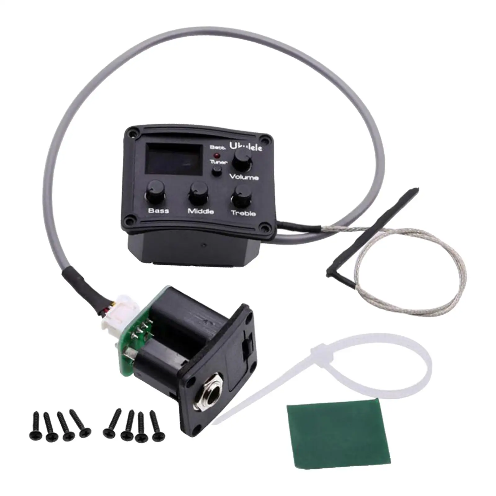 EQ Equalizer Tuner System Ukulele for 3 Band Musical Instrument