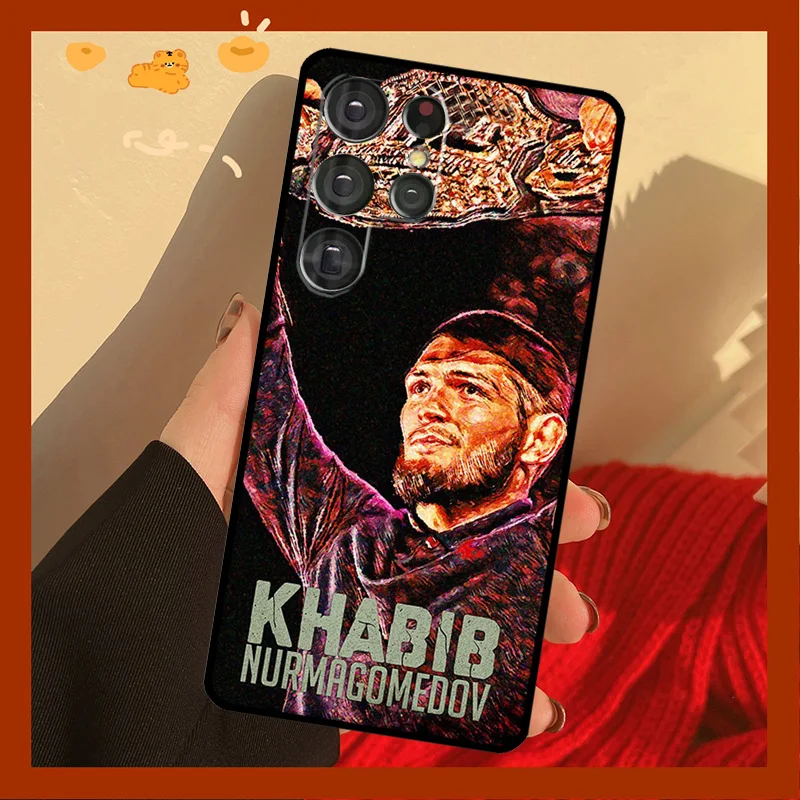 Khabib nurmagomedov Silicone Case For Samsung Galaxy S8 S9 S10 S20 FE S21 Plus Note 20 Ultra S22 Ultra Cover