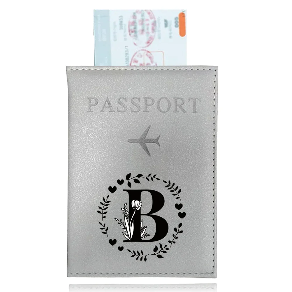 Passport Bag Protective Cover Travel Wallet Card Holder Passport Holder Air Ticket Holder Storage Bag Garlandletter Print Series