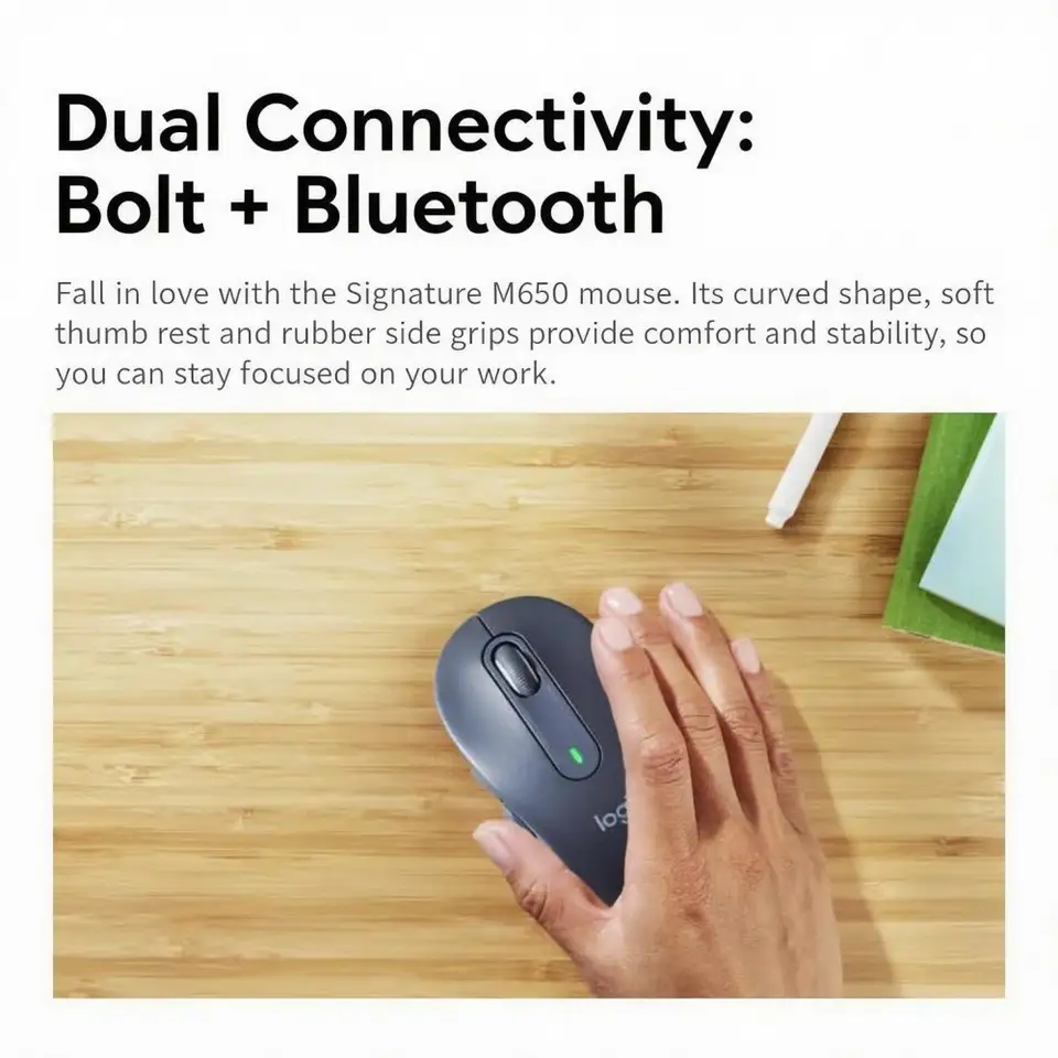 ماوس بلوتوث Logitech MX Anywhere 3S – موثوقية العلامة التجارية، بطارية تدوم 70 يومًا، اتصال متعدد الأجهزة، مناسب للسفر - 6