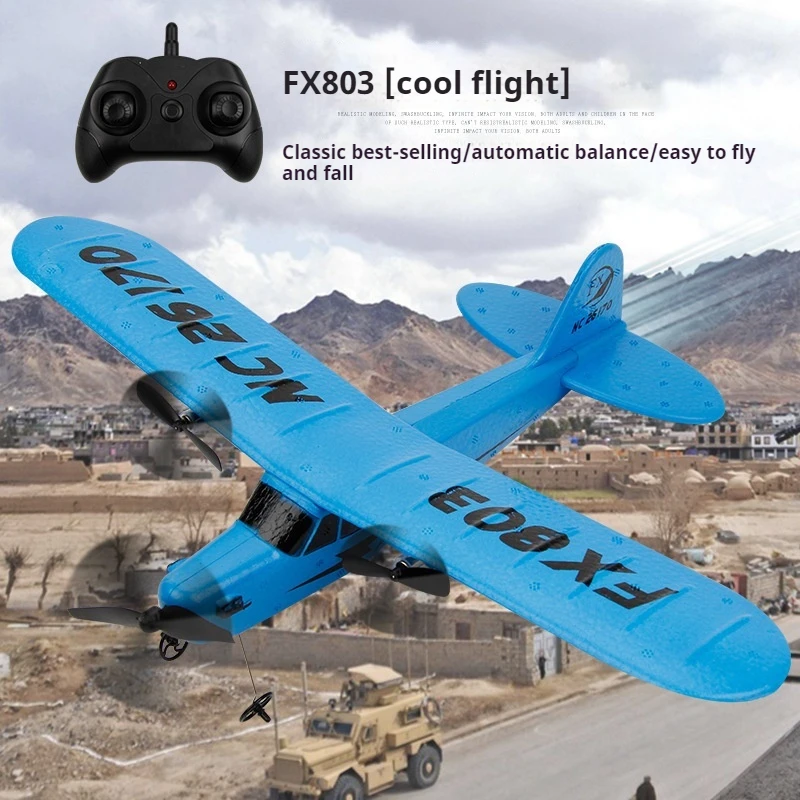 FX803 2.4GHZ 2CH RC simulation Cessna glider model remote control aircraft fixed wing EPP foam aircraft children's toys