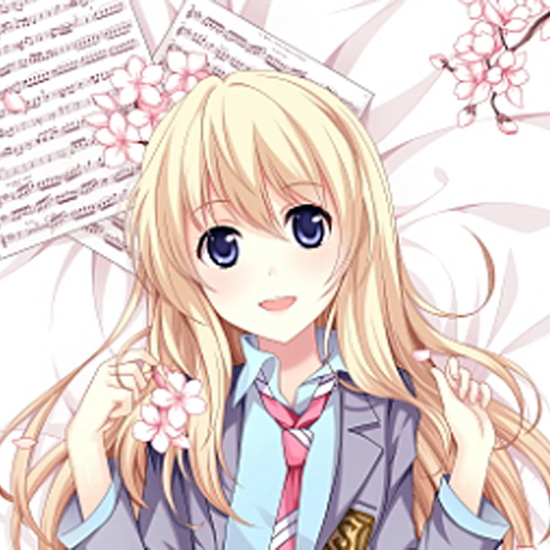 

Dakimakura Anime Pillow Case Miyazono Kaori Pillow Cover Halloween Christmas Decoration