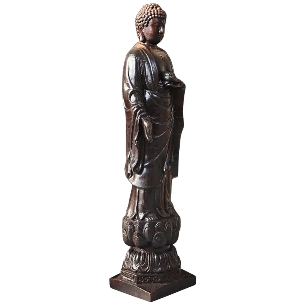 

Agarwood Wood Craft For Home Temple Buddha Figurines Decor Zen Room Ornament Large Wood Buddha Sculpture Decor